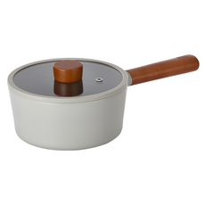 NEOFLAM 台灣公司貨 FIKA 2.0系列 鑄造單柄湯鍋, 18cm, 暗夜灰, 1個