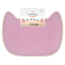 Catfeet 貓型防落砂踏墊 可可色/冰川藍/奶茶色/時尚灰, 小(44 x 33cm), 粉色, 1個