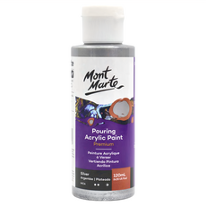 蒙瑪特 流動壓克力 銀色, 120ml, 1色