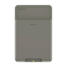 Baseus 倍思 手機背貼矽膠卡套 92mm*60mm, 深灰色, 1個