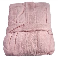 五星飯店指定款 高品質純棉浴袍 七分袖 淺粉色 L 120x60cm, 1件