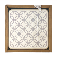 MBM MIT花磚珪藻土杯墊 萬用墊 Set 10*10*1.2cm 5片, 10 x 10 x 1.2cm, 極簡永恆