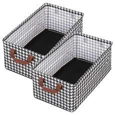 BangJiaShi 幫家適 衣物收納盒 鋼架款, 440g, 千鳥格, 2個