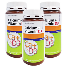 Sanct Bernhard 草本聖伯納德 鈣 + 維生素D3, 1.31g, 150顆, 3罐