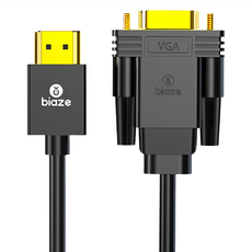 畢亞茲 biaze HDMI轉VGA線轉換器 標準HDMI VGA 1920*1080/60Hz, 1.8m, 1條