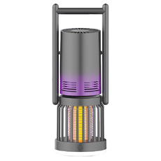 JAR嚴選 3合1多功能戶外風扇滅蚊器夜燈 灰紫色, 單一商品