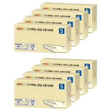 comet 乳膠手套 100入, 小(S), 白色, 8盒