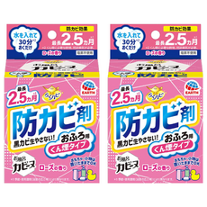EARTH 地球製藥 衛浴防霉煙霧劑, 玫瑰香, 最長2.5個月防霉效果, 170g, 2盒