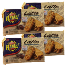 HATARI 拿鐵風味奶油夾心餅乾, 200g, 4包