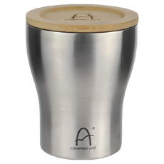 CAMPING ACE 野樂 真空啤酒杯 250ml 18-8不鏽鋼材質 ARC-152, 銀色, 1個