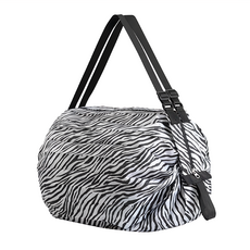 小麥購物 G615折疊收納袋 107g 3個, 斑馬紋