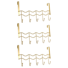 金色波浪門板勾5勾, 金色, 3個