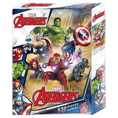 AVENGERS 復仇者聯盟 拼圖 Set 520片 完成尺寸 53x38cm 適合8歲以上, 1盒