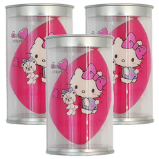Hello Kitty 凱蒂貓 美妝蛋 切面型 KT-1485-2 6 x 4cm, 桃色, 3個