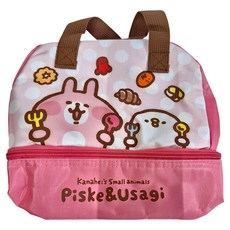 雅迪 卡娜赫拉的小動物雙層便當袋, 粉色, 1個