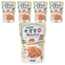 YUMMY BABY 芽米寶貝 寶寶純豬肉鬆 海藻, 纖維細緻, 100%純肉鬆, 全瘦肉製成, 無添加豆粉, 少油低鹽, 口感細緻, 78g, 5袋