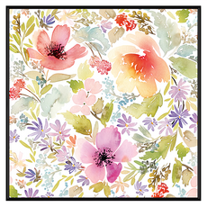 BOLUO GALLERY 菠蘿選畫所 繽紛花海 掛畫 BFWF4405B, 黑色