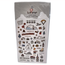 suatelier design 貼紙, a walk in swiss, 3包