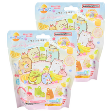 BANDAI 角落生物水果假期 淺藍粉入浴球, 款式隨機, 75g, 2包