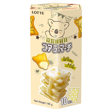 LOTTE 樂天 小熊餅, 香濃煉乳風味, 195g, 10小包分裝, 1盒