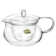 Chikao glass 耐熱香草花茶壺, 450ml, 透明色, 1個