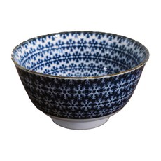 佐和陶瓷 青釉雪花4井 碗 - 日本製 12cm x 6.5cm 320mL, 雪花, 1個