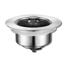 水槽彈跳過濾器, 銀色, 有效過濾殘渣，防止水管堵塞, 1個