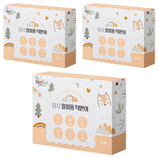 Tamsaa 拋棄式防水兒童圍兜, 20件, 動物圖案, 3盒