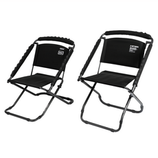 ANGLE 2OPTIONS 高低調節椅, 黑色, 戶外露營便攜折疊椅, 1個