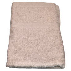 LIFE 來福牌 BS0817 淡雅素色浴巾 (原棉) 69*137CM 450G 台灣製造, 淡棕色, 1條