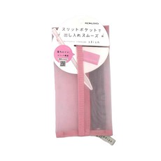 KOKUYO 國譽 slish 網眼筆袋, F-VBF280 尺寸W190 x D10 x H100mm, 粉紅色, 1個