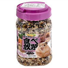 PetBest 極上食の放題哈姆主食餐 紫罐 倉鼠主食 多種穀物蔬果 促進消化 毛髮亮麗, 600g, 1罐