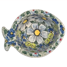 波蘭陶 Vena 魚形碗, 花卉圖案, 1個