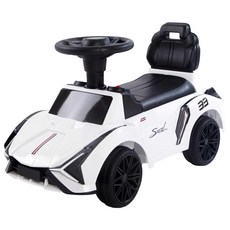 CHING-CHING 親親 跑車兒童學步車/嚕嚕車, RT-616, 白色, 經典酷炫跑車款, 台灣商品安全檢驗合格, 1個