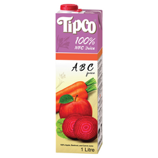 Tipco 100%ABC綜合果蔬汁 2瓶 NFC非濃縮還原 健康美味 補充每日所需營養, 1L