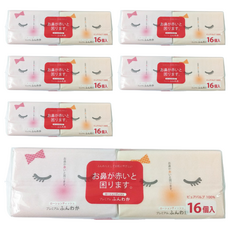 日本DAIREI 紅鼻掰掰超柔保濕面紙, 添加高保濕成分 質地柔軟 敏弱肌、過敏鼻、孩童脆弱肌膚適用, 16包, 6袋