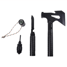 Ad-Forest 野外求生 蒼芎戰斧 多功能露營斧, 黑色, 1組