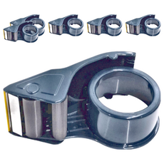 TRUSCO 工業風速割膠台, 最大膠帶寬度:5CM, OPP膠帶適用, 藍色, 6個