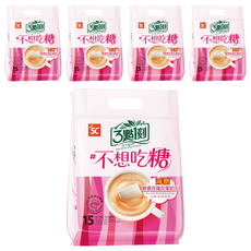 3點1刻 減糖 玫瑰花果奶茶, 20g, 15包, 5袋