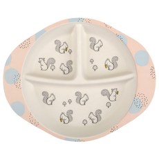 Dailylike 幼兒竹製餐盤, 松鼠款, 18.5 x 22.5cm, 1個