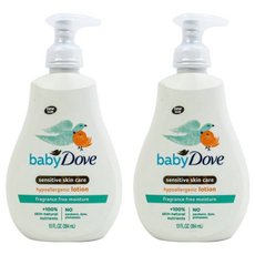 babydove 孩童保濕舒緩乳液 無香 384ml, 2瓶