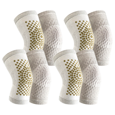 艾草自發熱式保暖蓄熱護膝, 關節疼痛可用, 30 x 15.5cm, 4個