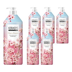 KERASYS 香氛潤髮乳 櫻花香, 1L, 6瓶