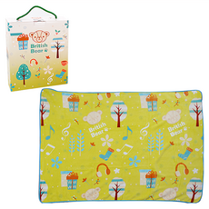 英國熊 法蘭絨毯禮盒 100%聚酯纖維, 歡樂, 90 x 130cm