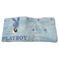PLAYBOY 點點魅力毛巾被 156*210CM 100%棉, 藍色, 1件