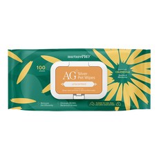 Nurture PRO 天然密碼 銀離子寵物濕紙巾 原味無香, 100張, 1包