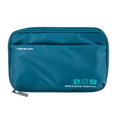 TRAVELON 3C配件收納包|旅遊 電子用品 零錢小物, TR224, 藍色, 1個