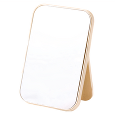 摺疊化妝鏡, 長方高清大鏡面, 一秒開支架, 圓弧邊角, 北歐米, 1入