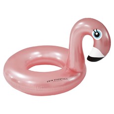 SWIM ESSENTIALS 游泳圈 兒童/成人適用, 玫瑰粉紅鶴, 1個