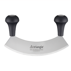 三角牌 單刃切碎刀 德國不鏽鋼 手磨刀刃, 17.5cm, 1個